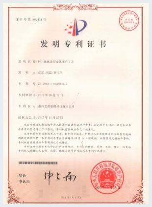 Patent Certificate